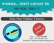 SQL Server Best Practical Online training @ Maxonlinetraining