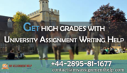 Get High Grades With University Assignment Writing Help